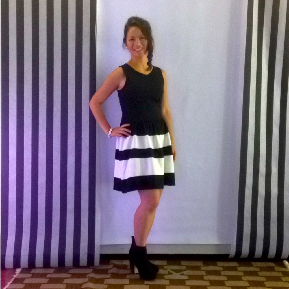 Black & white dress
